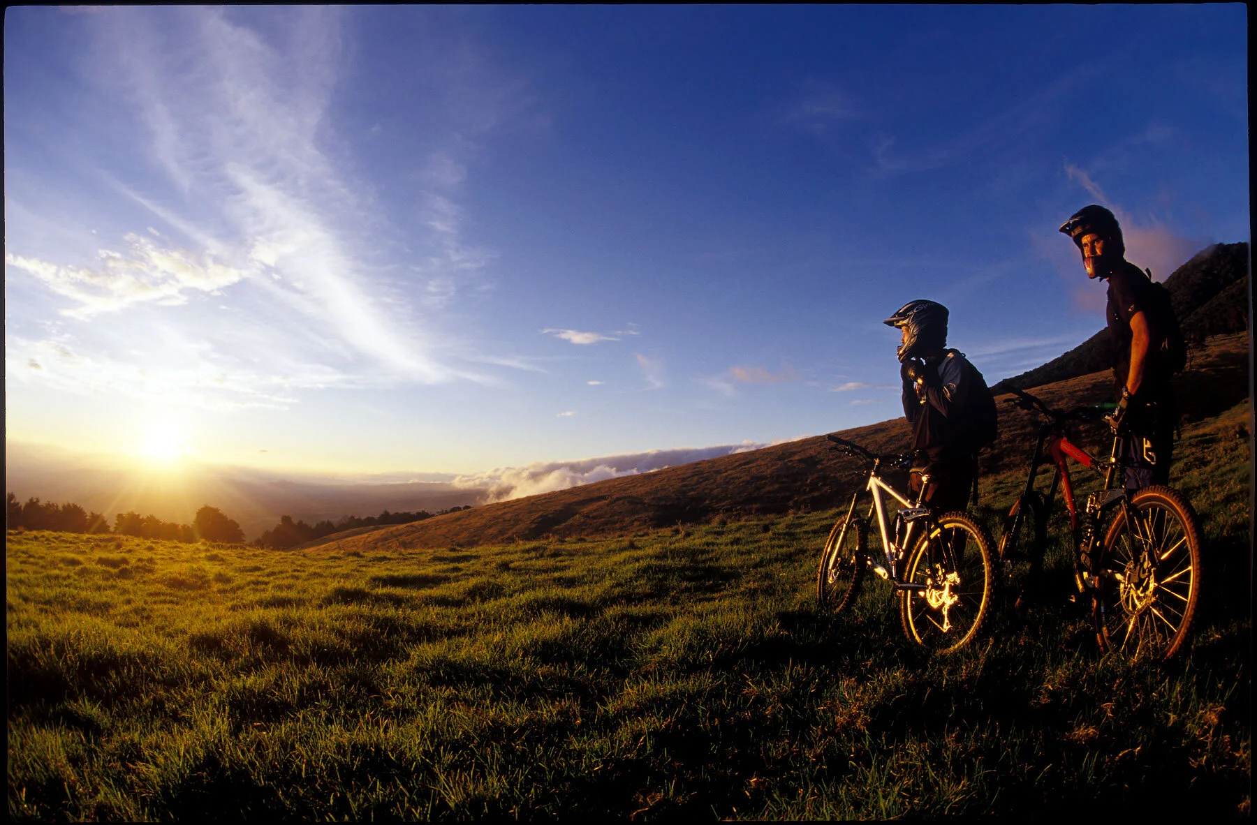 Big Mountain owner Chris Winter and local legend and mega-rider Paulo Valle gazing over the Central Valley.
