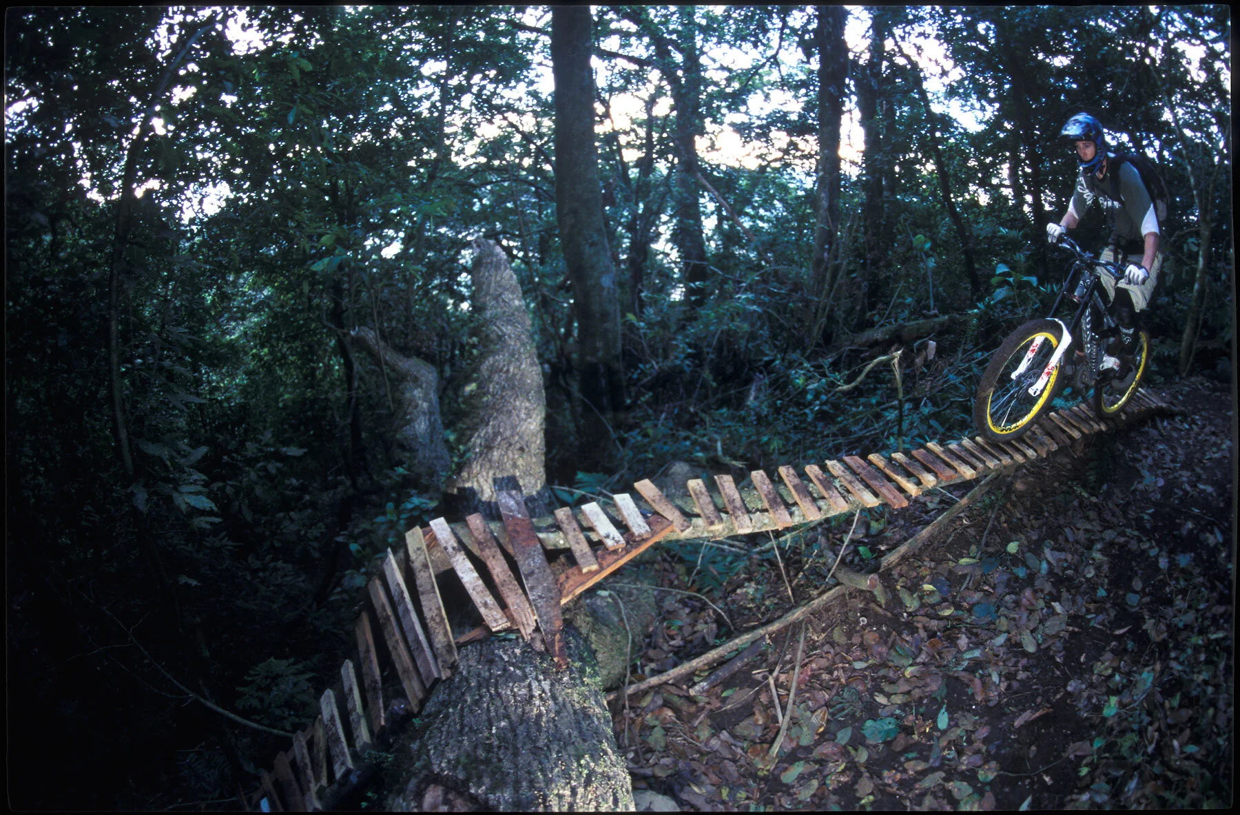 Rickety bridges masterfully negotiated by Dave Watson