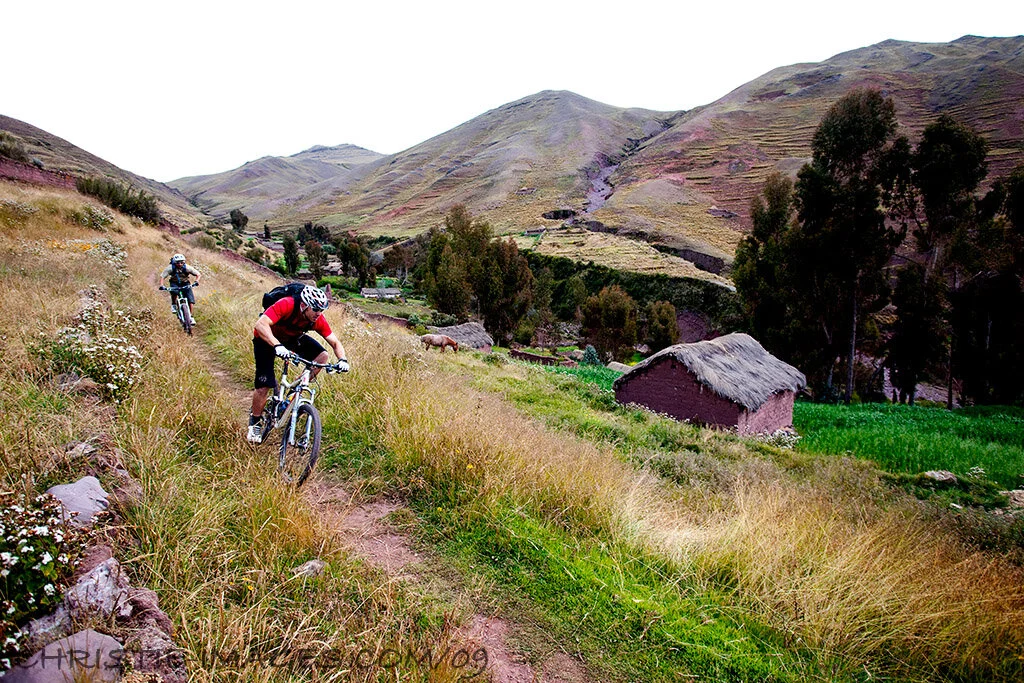 Riding through settlements where time has stood still on ancient Inca singletrack in the high Andes.