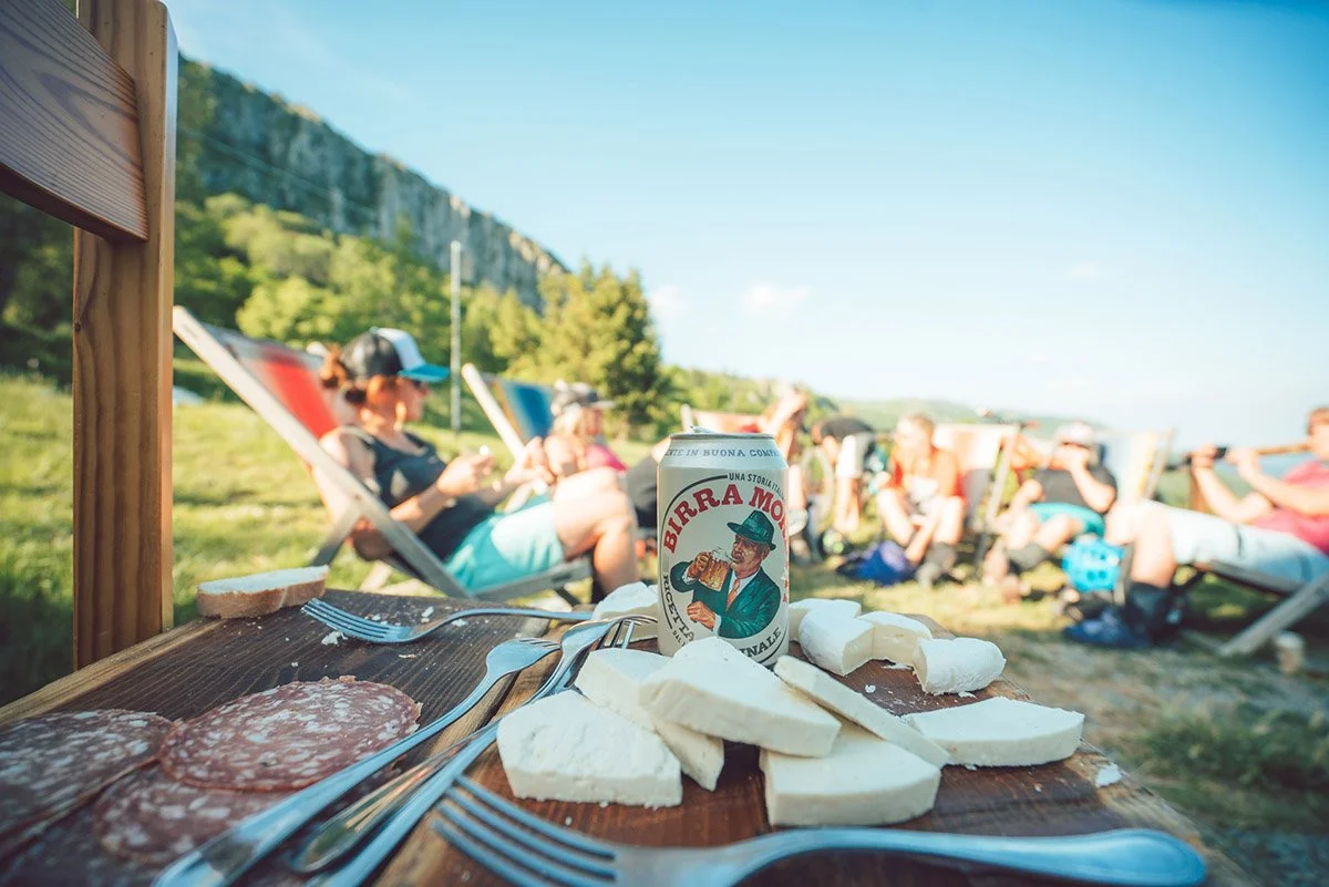mountain bike food | photo taken in italy