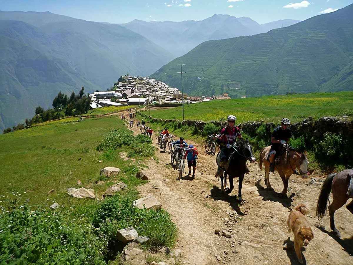 High riding in Peru
