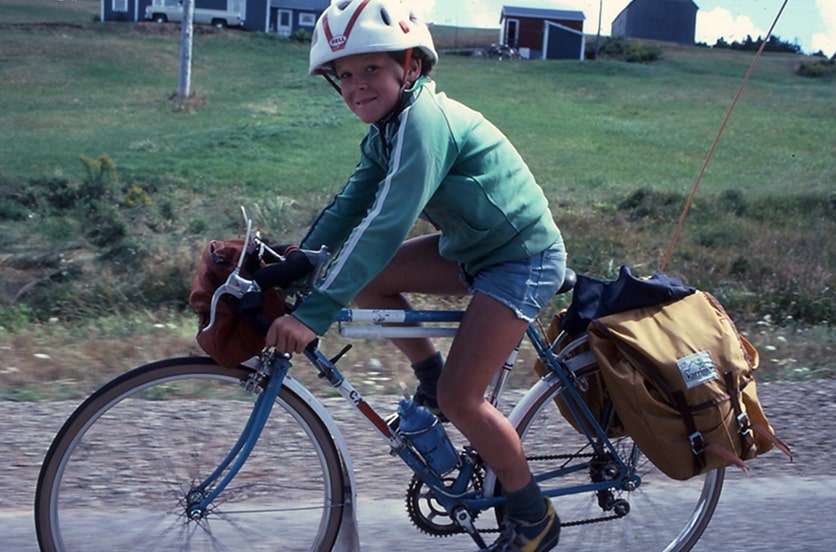 Chris going for a long distance bike ride