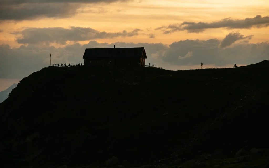 Home for the night. For breakfast? A strong cappucino and 5000 feet of descent.