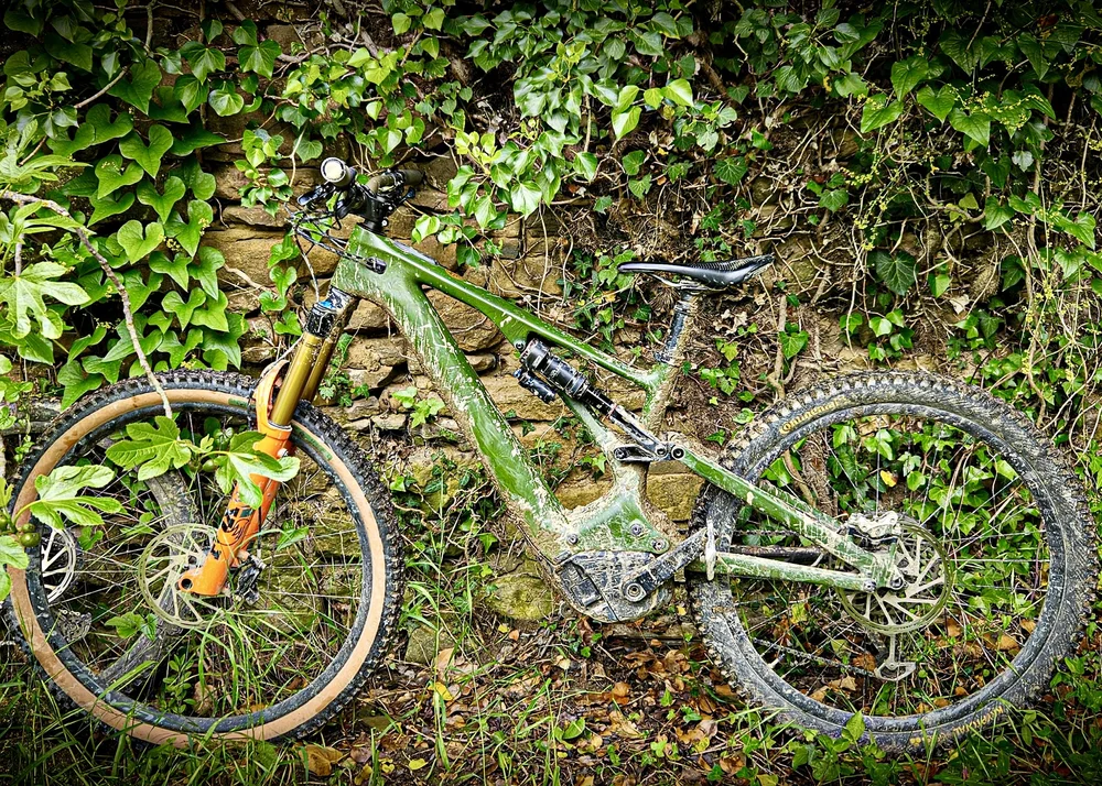 Forgotten bike merged with nature in Spain