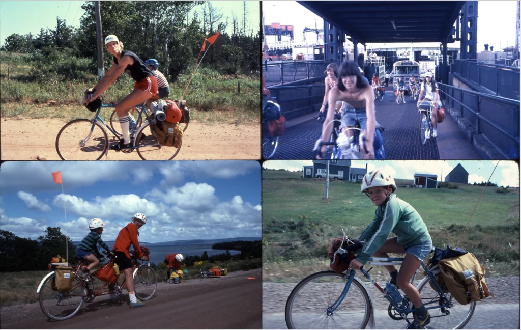 White socks, Jofa hockey helmet & short shorts. √. Cut-off jeans. √. Toe-clips, heavy steel bikes & appalling gearing. √.