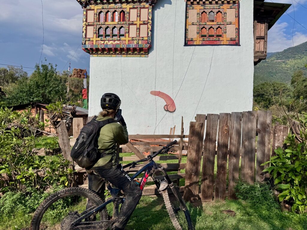 Bhutan Fertility Gods sign on house 