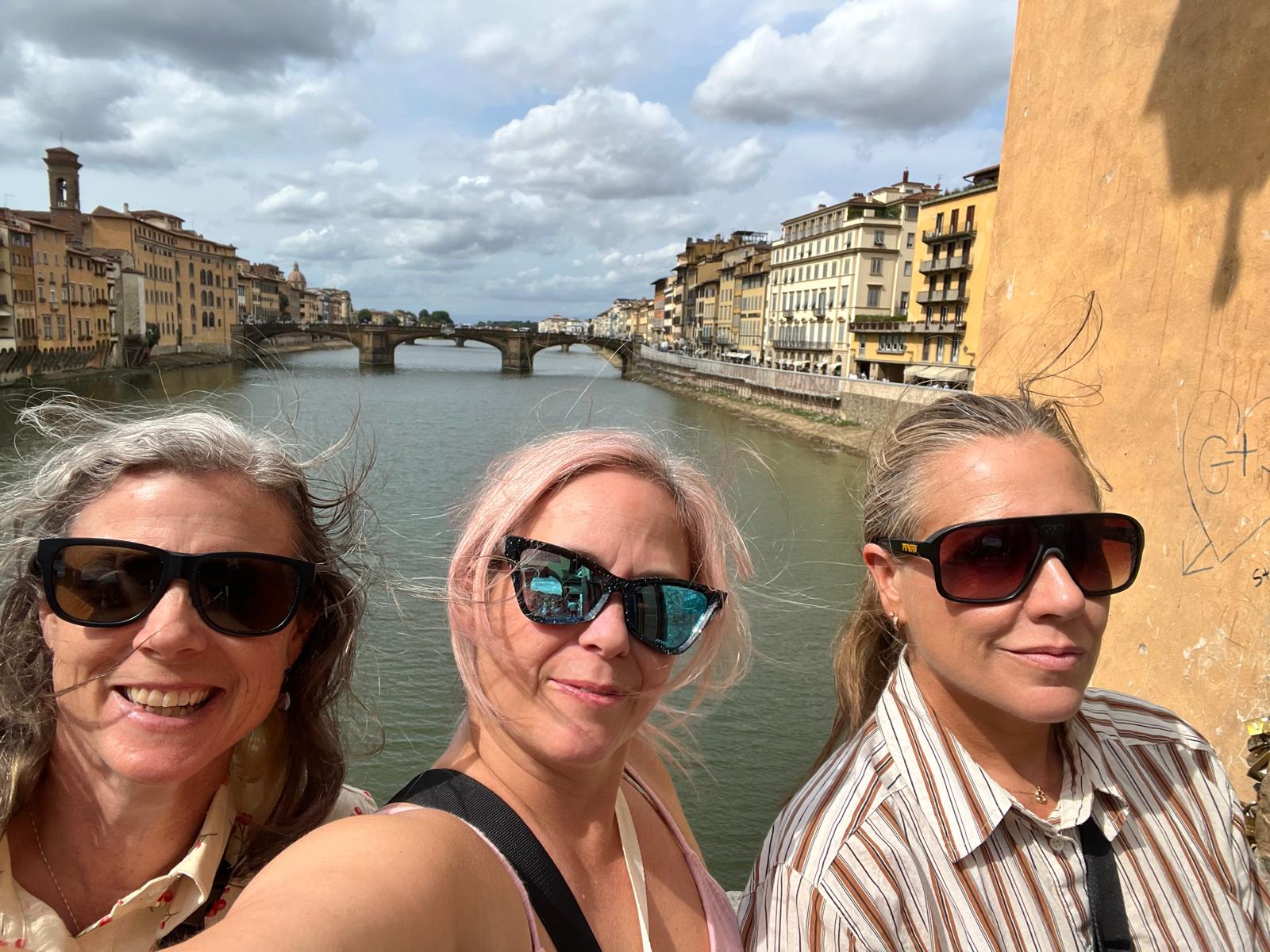 3 women in Florence, Italy