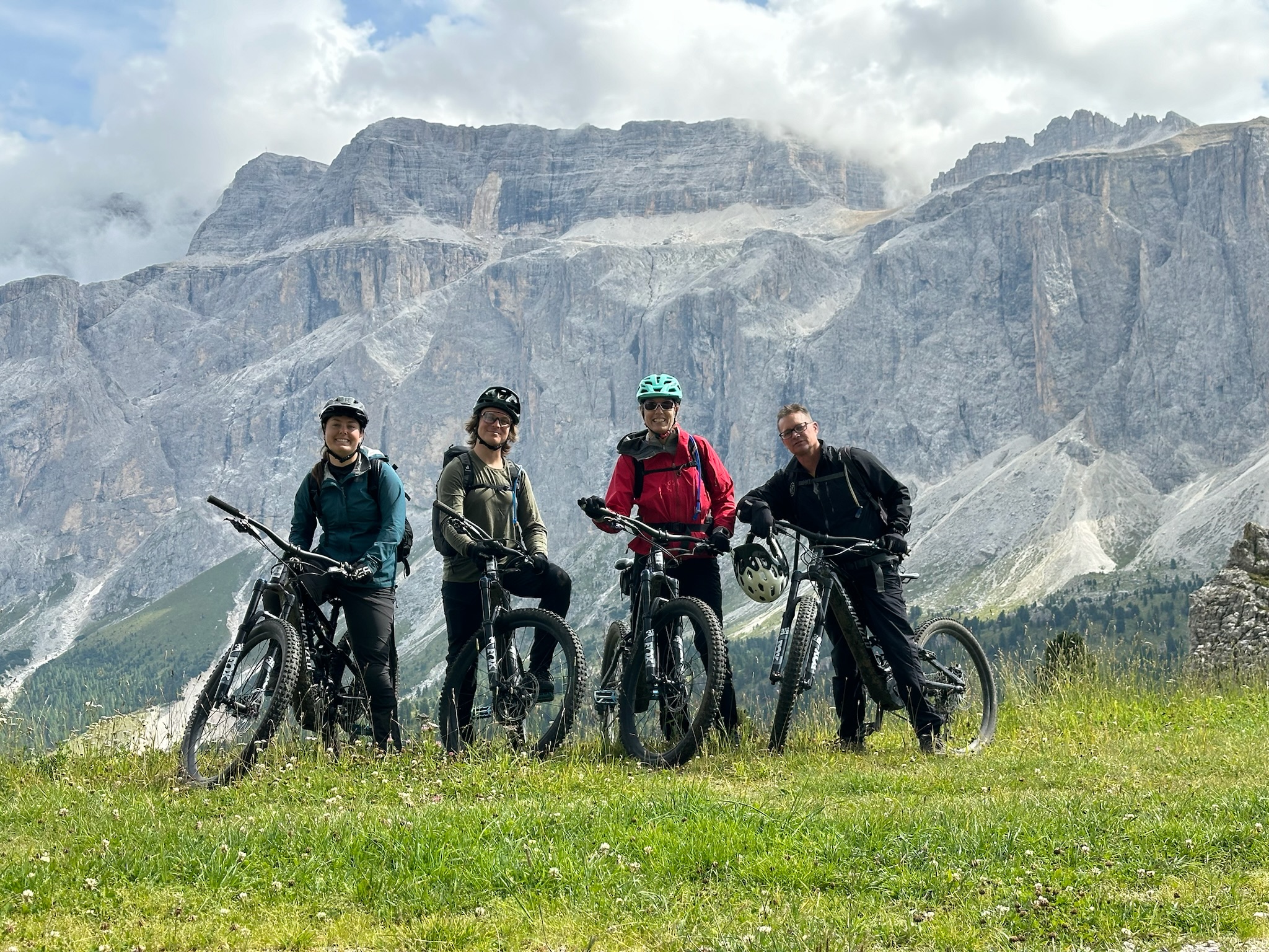 riding in Dolomites