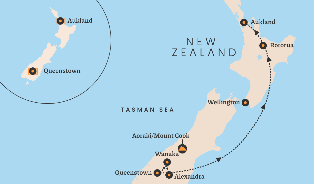 New Zealand map